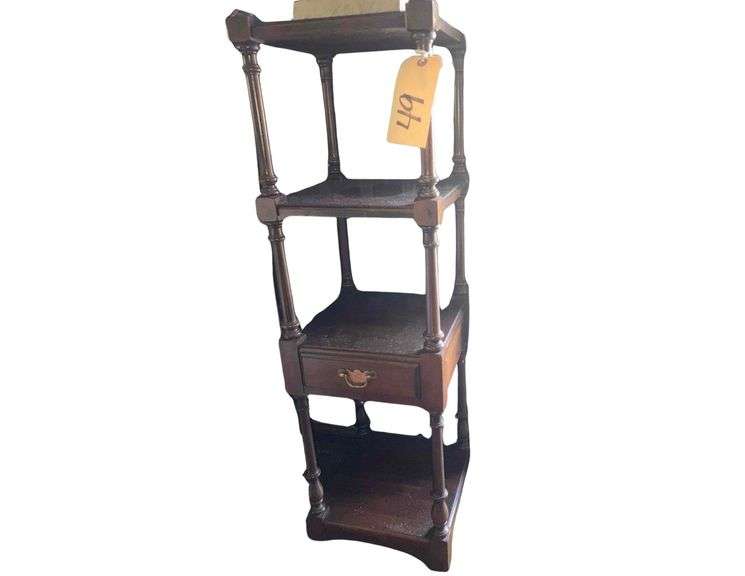 Pennsylvania House Limited Edition Wooden Stand With Shelves and Drawer Approx 39in x 12in image