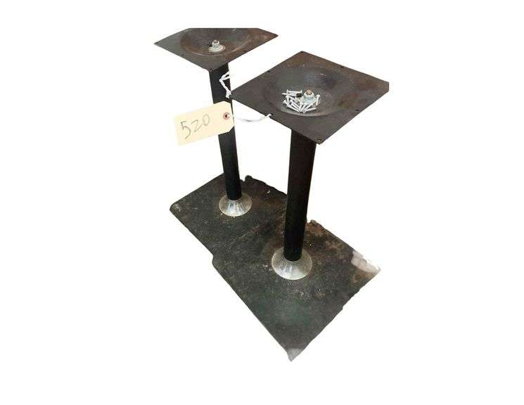 Leaf Shaped Wooden Table with 2 Legs and Screws