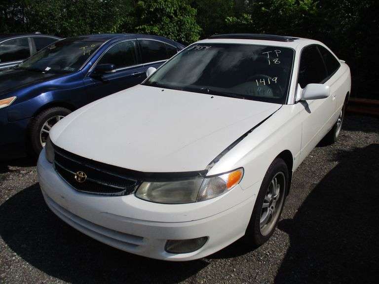 WHITE, 1999, TOYOTA CAMRY SOLARA, 2T1CG22P4XC261419,  ,