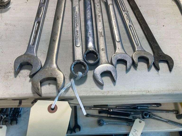 Various Sized Fixed Wrenches
