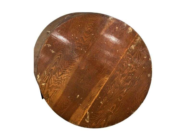 2 6ft Round Wooden Folding Tables