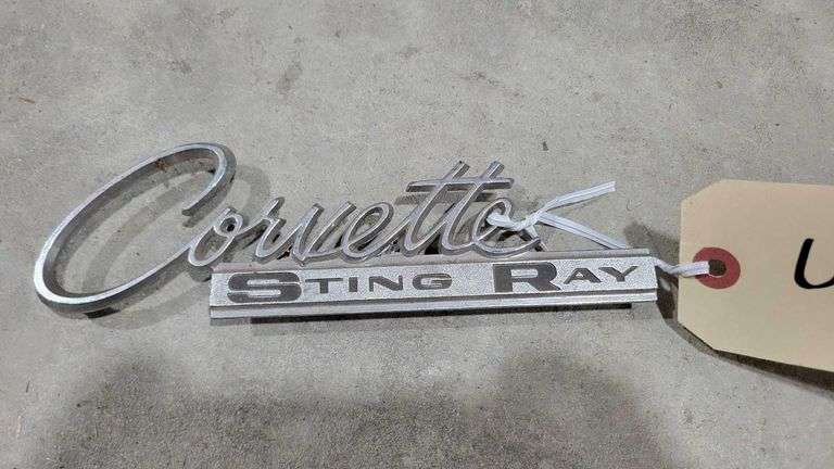 63-65 Rear Corvette Sting Ray Script GM Part 3797414 image