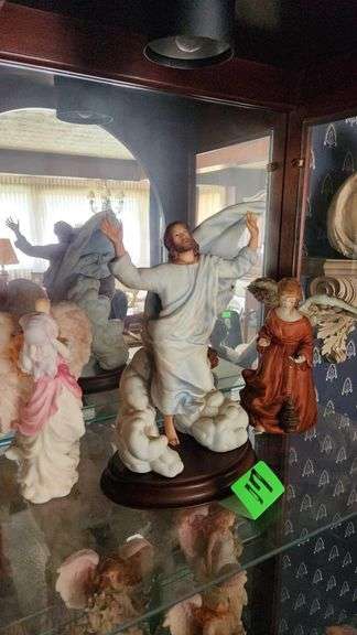3 Porcelain Figurines - Tallest 12in H