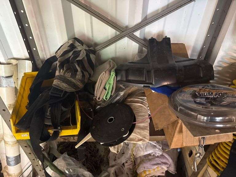Contents of Shelf - Plastic Roll, Misc.