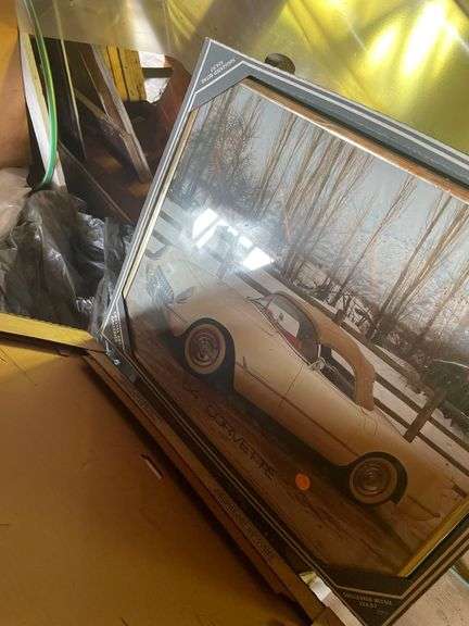 3 Pictures of Corvetts 21x16 Inches