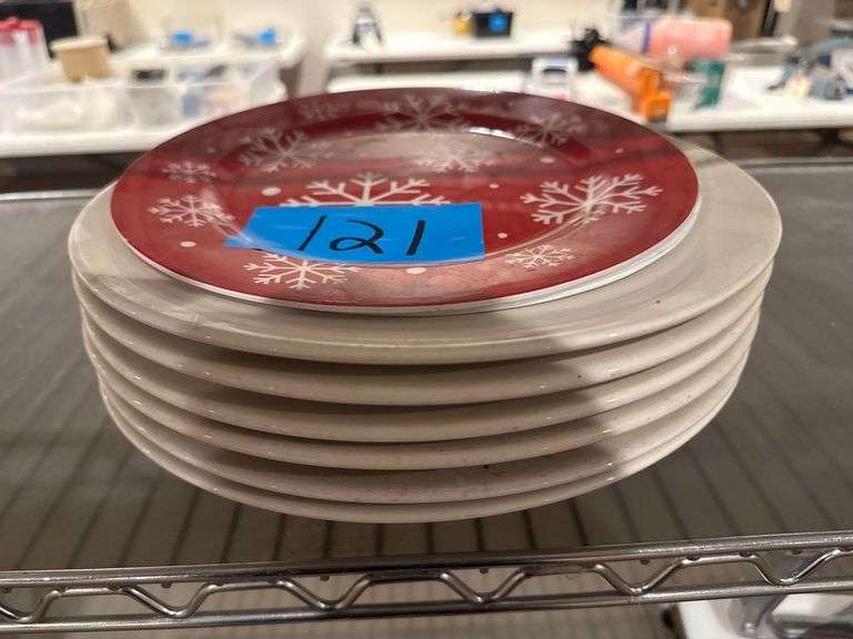 6 Syracuse China Pasta Bowls and Correlle Plates