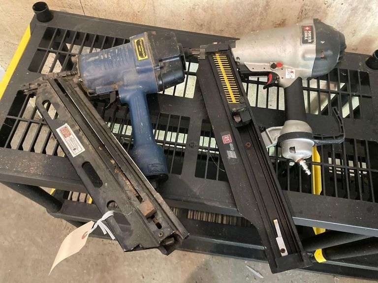 Central Pneumatic Contractor Series Clipped Head Framing Nailer and Porter Cable Nailer