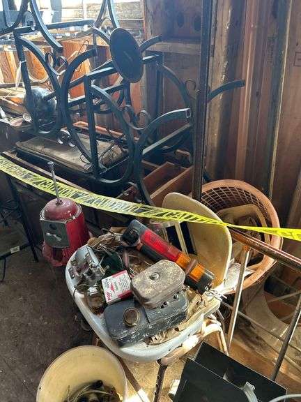 Lot of Assorted Items - Locker, Cabinets, Golf Clubs