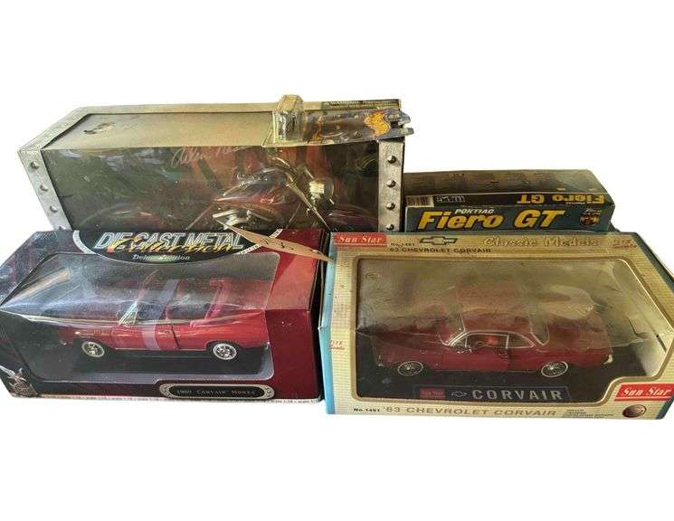 Model and Diecast Cars, Corvairs, Arlen Ness Motorcycle, Fiero GT image