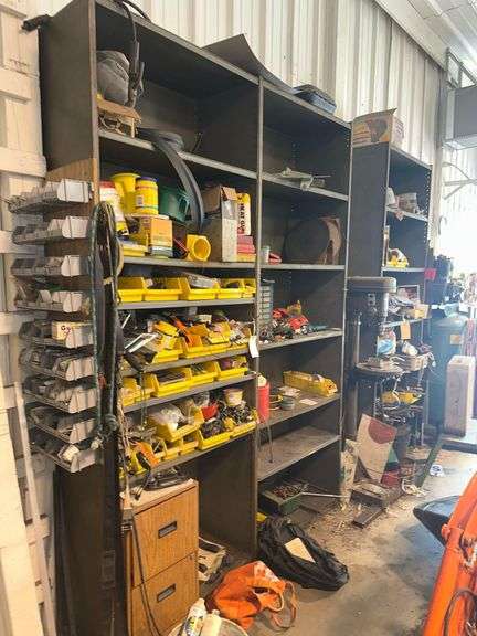 3 - 10 ft. H. Steel Shelves - Contents Included
