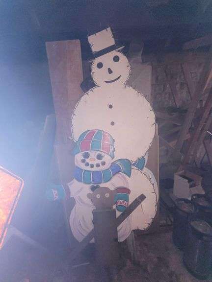Appox 7ft Snowman and Other Christmas Decorations