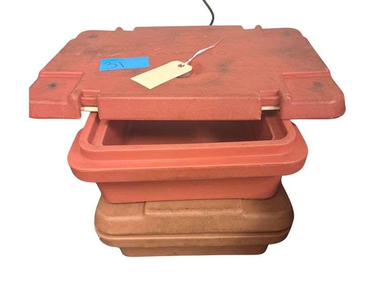 2 Cambro Hot/Cold Food Storage Boxes