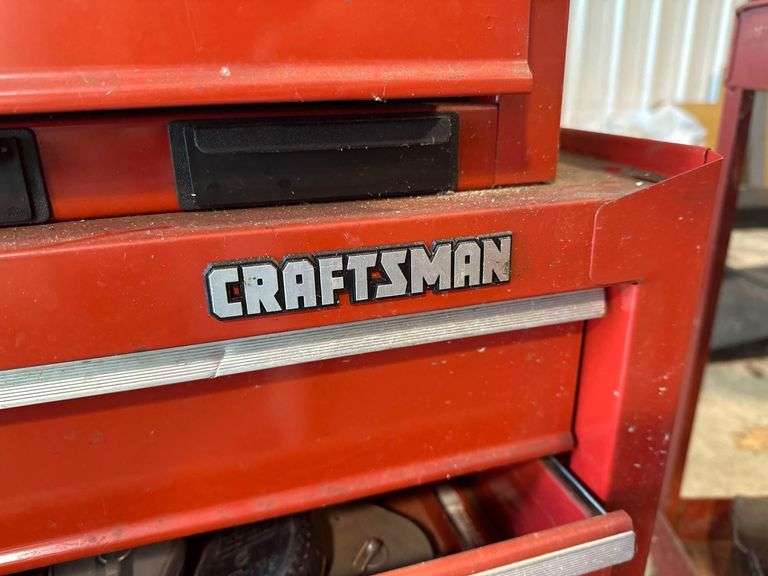 Craftsman Rolling Tool Chest - Includes Various Tools - 27in x 14in x 42in