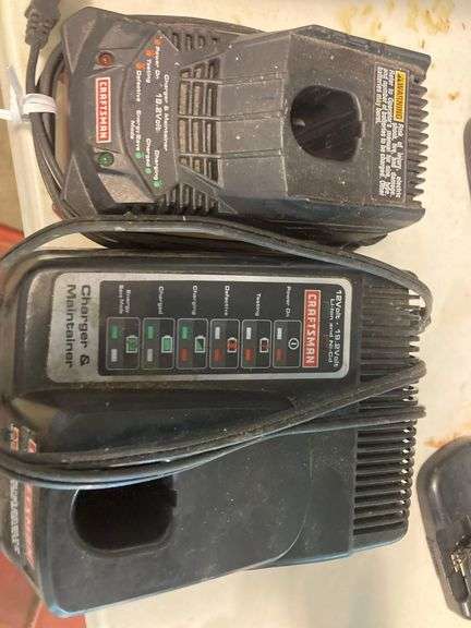 4 Craftsman Drills with 2 Batteries and 2 Battery Chargers