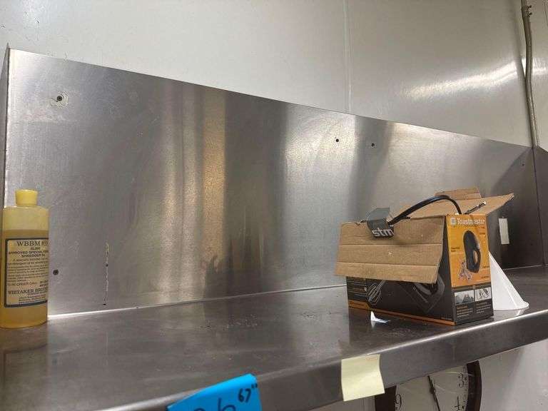 67” Stainless Wall Shelf