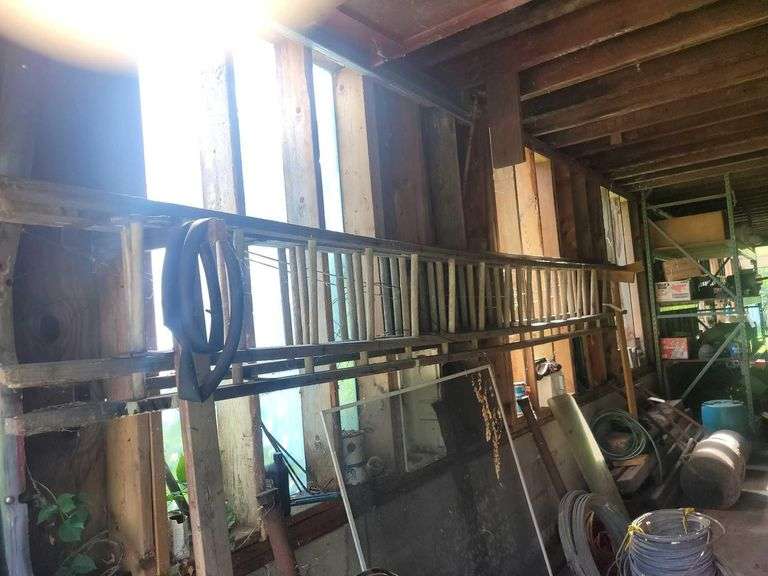 3 Wooden Ladders Approx 16ft