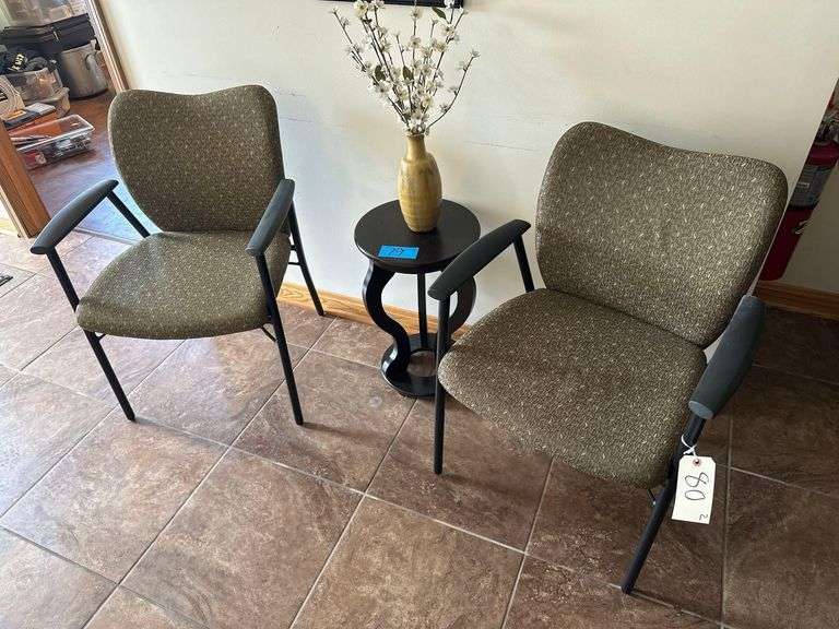 2 Upholstered Office Chairs