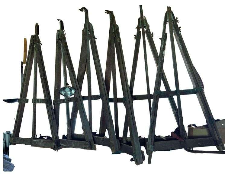 4 Triangular Shaped Frames or Easels image