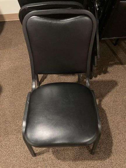 5 Black Padded Dining Chairs (Not All the Same)