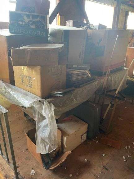 Pool Table 96x44x29 Inches, A Box of Brunswick Cue Balls Various Sizes if Picture Frames, Multiple Used Suitcase