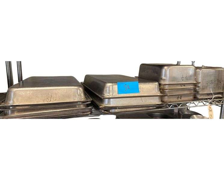 12 Full Size Hotel Pans plus 8 Assorted