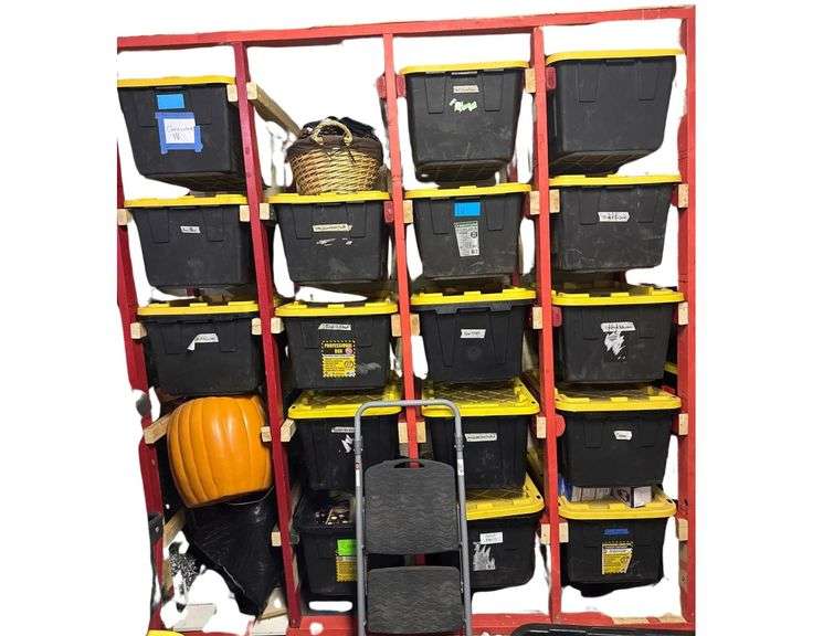 20 Large Boxes and Bags with Props, Decor, Gargoyles, Fear Flaps, Pumpkins, Lighting, Candles