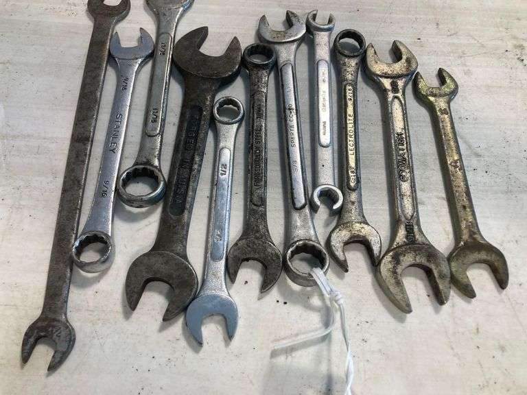 Various Sized Fixed Wrenches