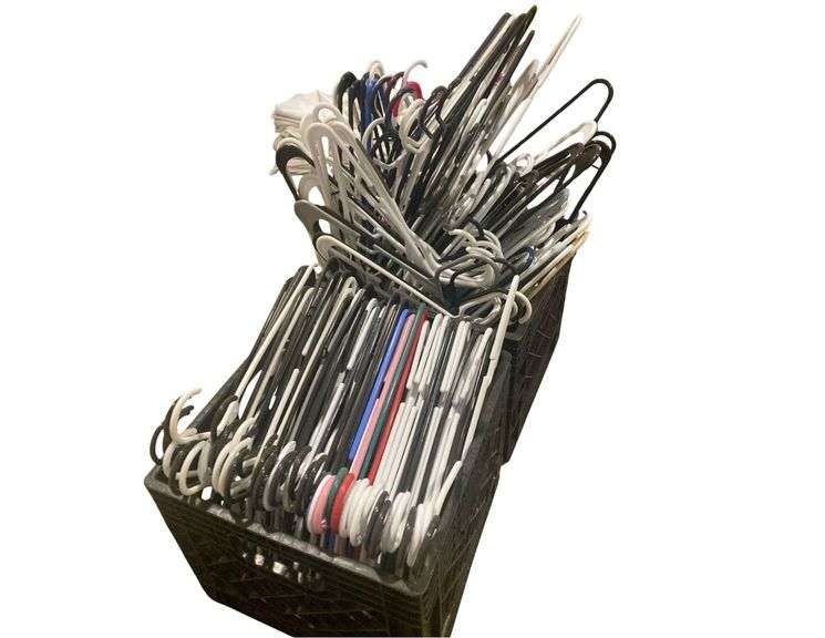 Large Lot of Plastic Clothes Hangers