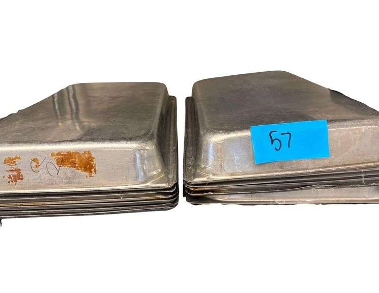 12 Full Size Hotel Pans plus 3 Deep 1/2 Size