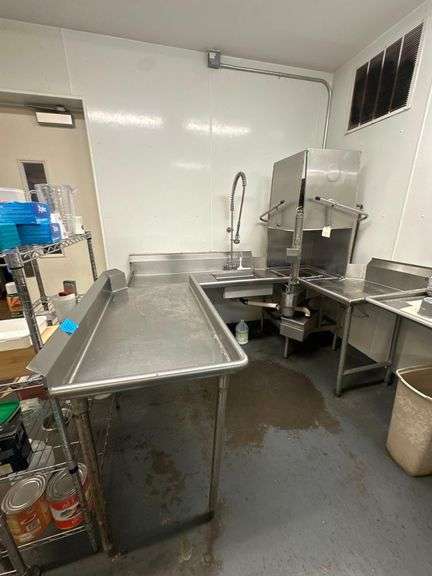 American Dish Service Upright Dish Machine w/ Dish Tables - Model AFC-3D-S - Serial No. 58468 - 120V - 77in x 94in x 72in