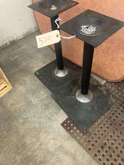 Leaf Shaped Wooden Table with 2 Legs and Screws