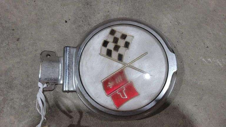 1966 Chevrolet Corvette Gas Door and Emblem - Original Part #38144041 30181 image