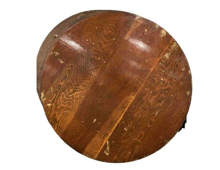 3 6ft Round Wooden Folding Tables