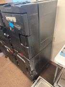 2 Rubbermaid Insulated Food Pan Carriers on Wheels