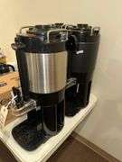 Three 1.5Gal. Bunn ThermoFresh Coffee Servers - Includes Filters and Creamers
