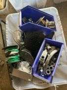 Box of Wire, Outlets, and Other Electronic Accessories