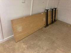 12ft Wooden Bar with 3 Legs