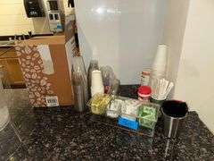 Disposable Coffee Boxes - Coffee Stirrers, Cups, Creamer, Condiment Holder