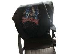 3 Storage Bins of Scare House Hoodies, 1 Bin of Merch Displays
