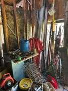 Hand Tools, Homelite Blower, Rakes and Yard Tools, and other Misc.