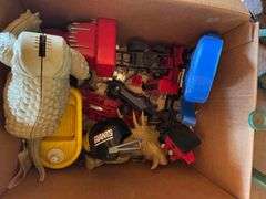 Table and Contents, Paintings, Vintage Plastic Toys, Decorative Coral and Rocks