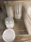Contents of Shelf including Plastic Ware, Etc