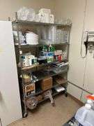 Stainless Steel Rolling Shelf Unit - 48in x 18in x 77in