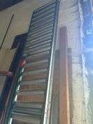 Conveyor Roller Approx. 120 in, with Assorted Wood and Metal