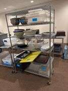 NSF 6 Tier Adjustable Wire Shelf on Casters 47.75" W x 18" D x 75