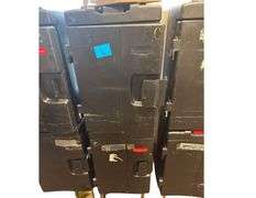 2 Rubbermaid Insulated Food Pan Carriers on Wheels