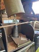 2 Kitchen Stools a Chair, 2 Speakers 14x12x36 Inches, Lamp