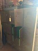 Lockers, 72in x 66in x 15in and Contents - Ceiling Fan, Lights, Tarps