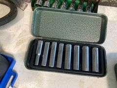 Various Sized Sockets, Various Drill Bits