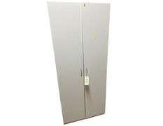 Wooden Cabinet w/ Hangers and Server Clothing - 30in x 21in x 72in